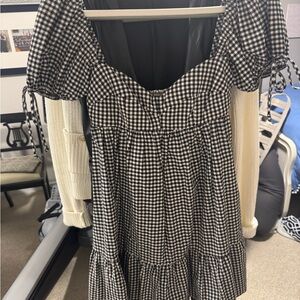 The Impeccable Pig Monochrome Gingham Skirt